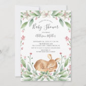 Sweet Deer Neutraal Baby shower Kaart (Voorkant)
