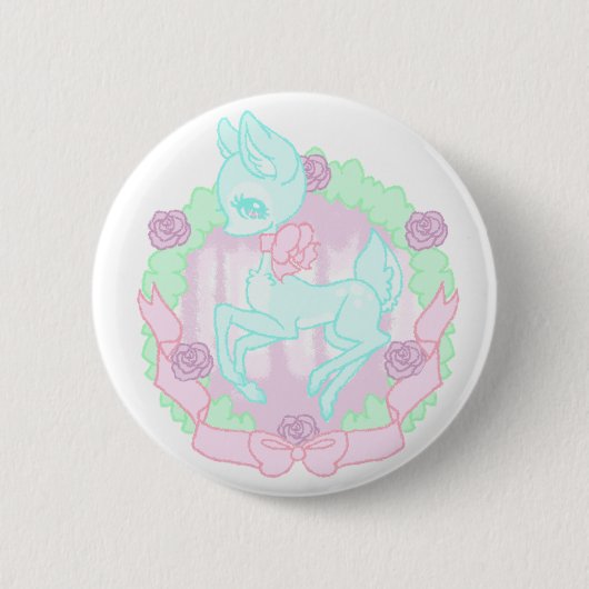 Sweet Deer Pin Ronde Button 5,7 Cm (Voorkant)