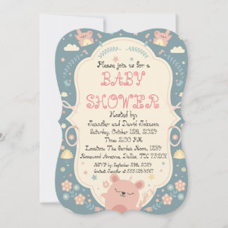 Sweet Delicate Baby shower Kaart