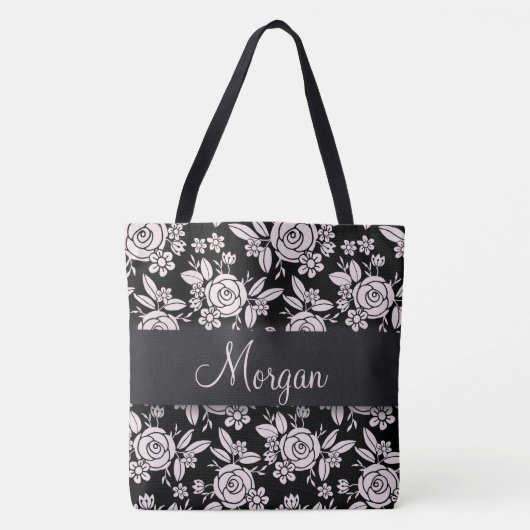 Sweet Delicate Roses Tote Bag (Voorkant)