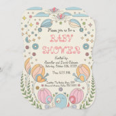 Sweet Delicate Snails Baby shower Kaart (Voorkant / Achterkant)