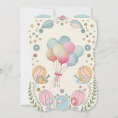 Sweet Delicate Snails Baby shower Kaart (Achterkant)