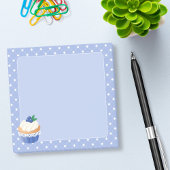 Sweet Delicious Blueberry Cupcake Blue Post-it® Notes
