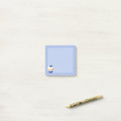 Sweet Delicious Blueberry Cupcake Blue Post-it® Notes (Op bureau)