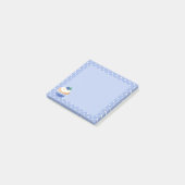 Sweet Delicious Blueberry Cupcake Blue Post-it® Notes (Schuin)