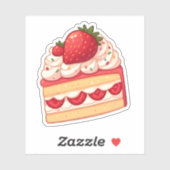 Sweet Delight: Aardbei Shortcake Sticker (Vel)