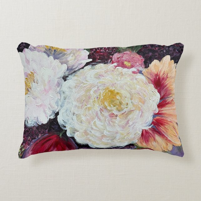 Sweet Delight flower painting Accent Kussen (Voorkant)