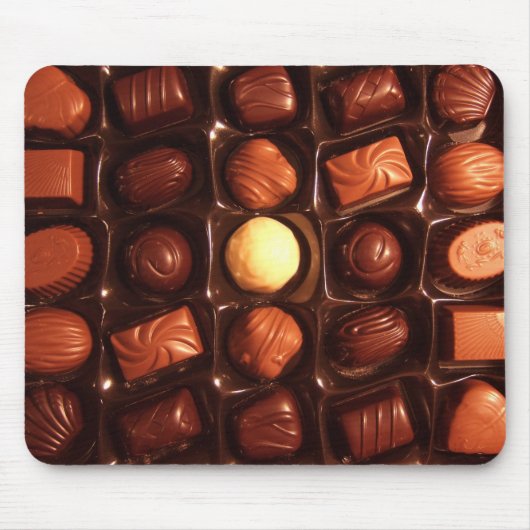 Sweet Delights Chocolate Pattern Mouse Pad Muismat (Voorkant)