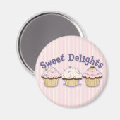 Sweet Delights CupCakes magneet (Voorkant / Achterkant)