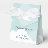 Sweet Delivery Stork Baby shower Favor Box Bedankdoosjes (Voorkant Zijde)