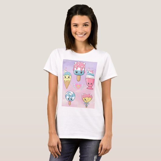 Sweet Desert bewerkbaar T-shirt (Voorkant volledig)