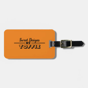 Sweet Design van Toffie Front en Back No Hassle Bagagelabel