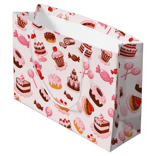 Sweet Dessert Gift Bag - Groot Large Cadeautasje (Achterkant Gekanteld)