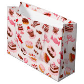Sweet Dessert Gift Bag - Groot Large Cadeautasje (Voorkant Gekanteld)