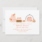 Sweet Dessert Hand getrokken Berry Cakes Vrijgezel Kaart (Voorkant)