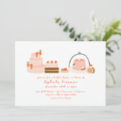 Sweet Dessert Hand getrokken Berry Cakes Vrijgezel Kaart (Staand voorkant)