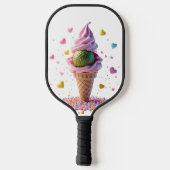 Sweet Dessert Pickleball – Schattige Ice Cream Sun Paddle (Achterkant)