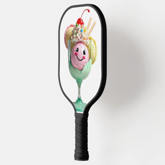 Sweet Dessert Pickleball – Schattige Ice Cream Sun Pickleball Paddle (Links)