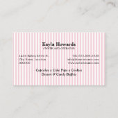 Sweet Desserts Bakery Visitekaartje (Achterkant)