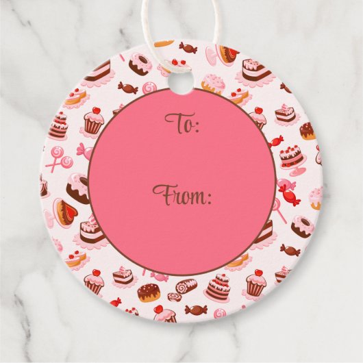 Sweet Desserts Bedankjes Labels (Voorkant)