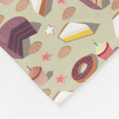 Sweet Desserts Fleece Deken (Hoek)