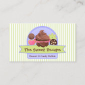 Sweet Desserts Green Visitekaartje (Voorkant)