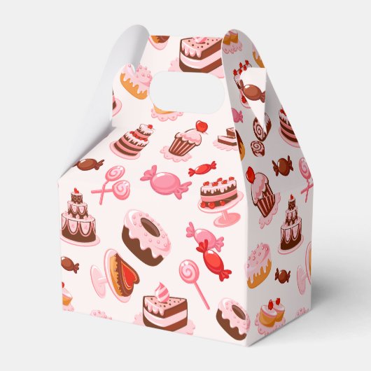 Sweet Desserts Tent Favor Box Bedankdoosjes (Voorkant Zijde)