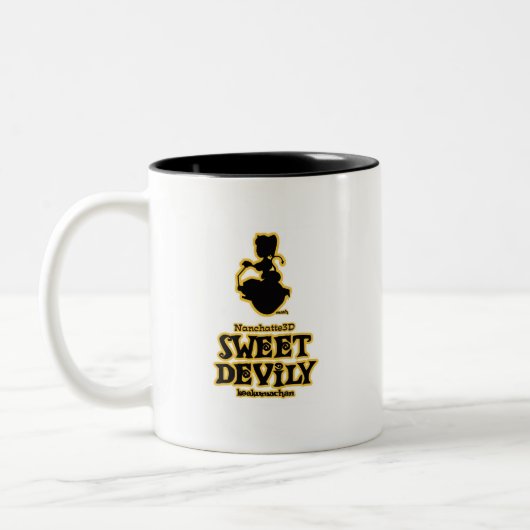 Sweet Devily Tweekleurige Koffiemok (Links)