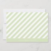 Sweet Diagonals Foto Baptisme Uitnodiging - groen (Achterkant)