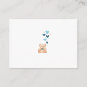 Sweet Diaper Raffle Card for Baby Shower Informatiekaartje (Achterkant)