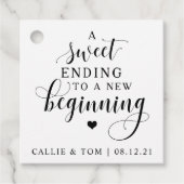 Sweet die eindigt op een nieuw Label met een begin (Voorkant)