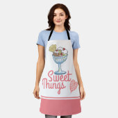 Sweet Dingen Ice Cream Sundae Dessert Cute Schort (Gedragen)