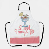 Sweet Dingen Ice Cream Sundae Dessert Cute Schort (Voorkant)