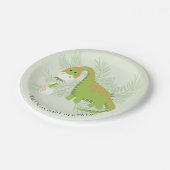 Sweet Dinosaur Boys Baby shower 7-inch Bord (Gekanteld)