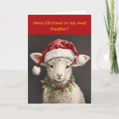SWEET DOCHTER KERSTMIS KAART (Voorkant)