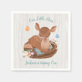 Sweet doe Deer Baby shower servetten