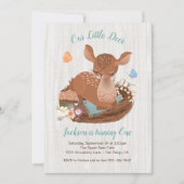 Sweet doe Deer Birthday Party - Uitnodigingen (Voorkant)