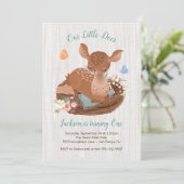 Sweet doe Deer Birthday Party - Uitnodigingen (Staand voorkant)