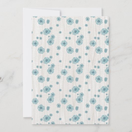 Sweet doe Deer Birthday Party - Uitnodigingen (Achterkant)