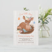 Sweet doe Deer Birthday Party - Uitnodigingen (Staand voorkant)