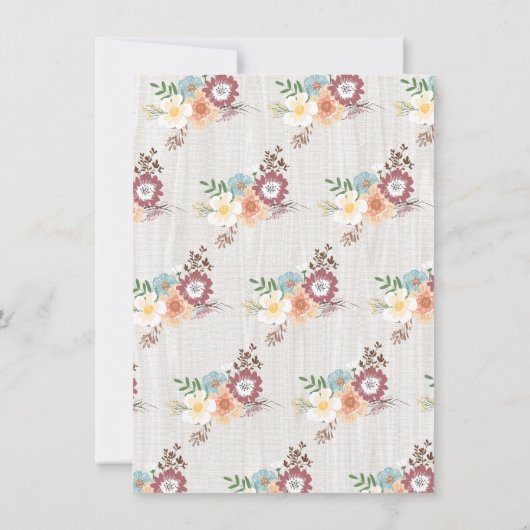 Sweet doe Deer Birthday Party - Uitnodigingen (Achterkant)