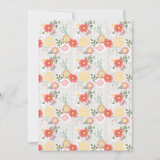 Sweet Doe en Momma Deer Baby douche Uitnodigingen (Achterkant)