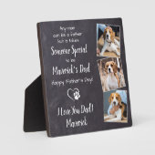 Sweet Dog Dad Specialized Vaderdag Pet Photo Fotoplaat (Voorkant)