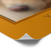 Sweet Dog Face, gepersonaliseerd Poster (Hoek)