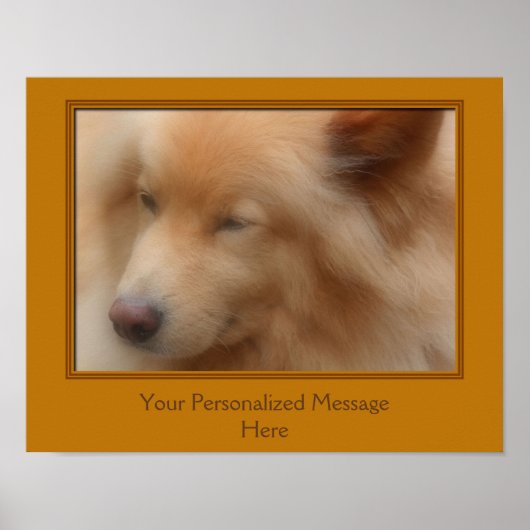 Sweet Dog Face, gepersonaliseerd Poster (Voorkant)