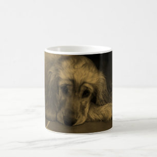 Sweet Dog - Golden Retriever in Sepia Tones Koffiemok