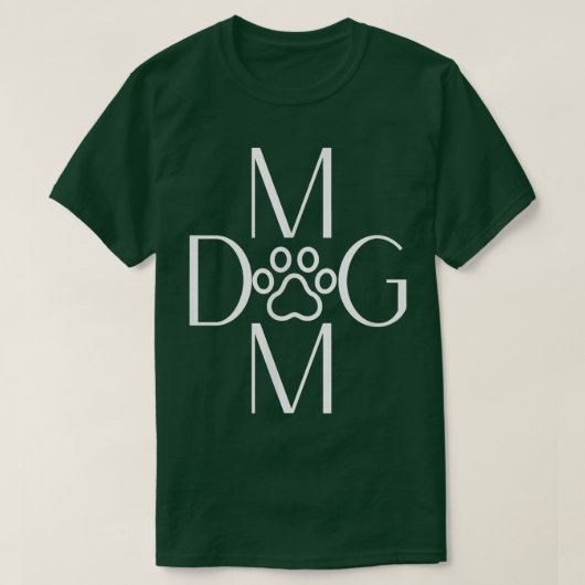 Sweet Dog T-shirt Gezegde Dog mam Paw Graphic (Design voorkant)