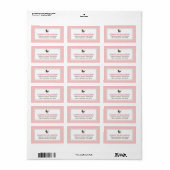 Sweet Doily Return Address Labels (roze) (Full Sheet)