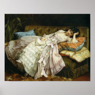 Sweet Doing Niets van Auguste Toulmouche, 1877 Poster