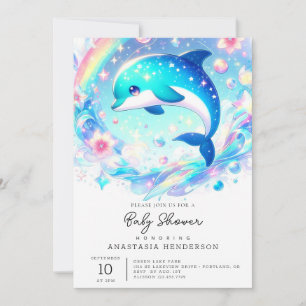 Sweet Dolphin Baby shower Kaart